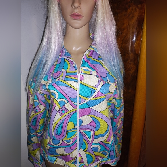 Colorful glitzy jacket with sequins - Picture 3 of 3